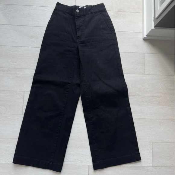 Oak & Fork Wide Leg Black Pants - Picture 1 of 1